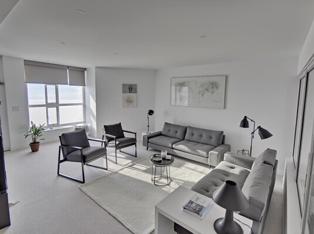 Minimalistic interior design style example
