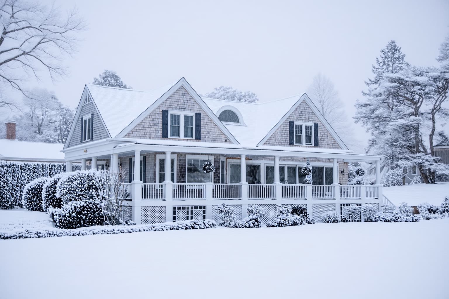 Snowy atmosphere enhanced render