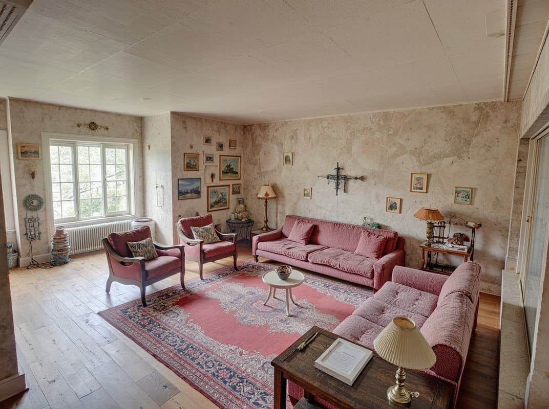 Vintage interior design style example